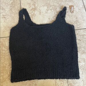 NWT Skims fuzzy tank 2X/3X in black